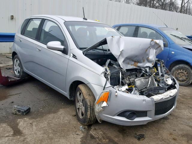 KL1TD6DE4AB050603 - 2010 CHEVROLET AVEO LS SILVER photo 1