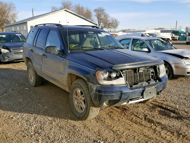 1J4GW48N44C206196 - 2004 JEEP GRAND CHER BLUE photo 1