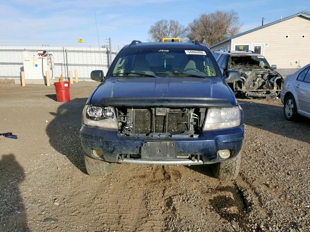 1J4GW48N44C206196 - 2004 JEEP GRAND CHER BLUE photo 9