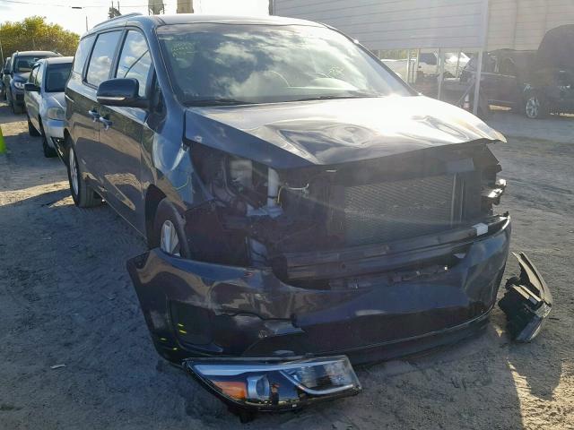 KNDMB5C12G6142810 - 2016 KIA SEDONA LX BLUE photo 1