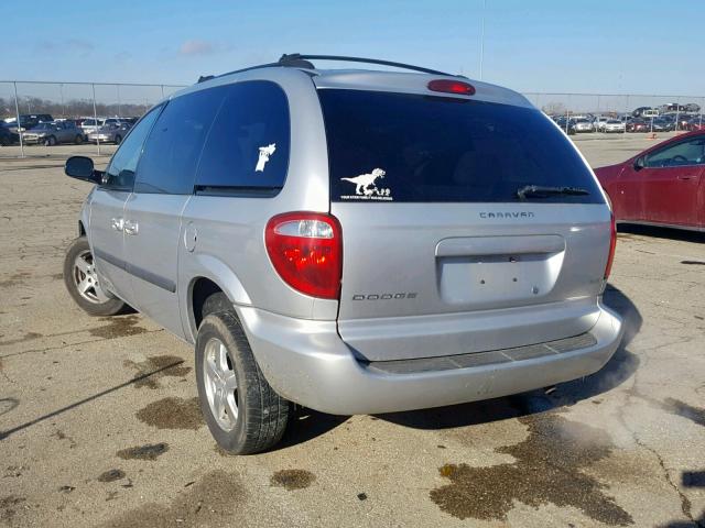 1D4GP45R57B175855 - 2007 DODGE CARAVAN SX SILVER photo 3