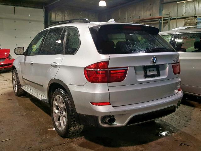 5UXZV4C58D0B04489 - 2013 BMW X5 SILVER photo 3