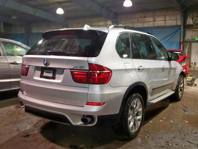 5UXZV4C58D0B04489 - 2013 BMW X5 SILVER photo 4