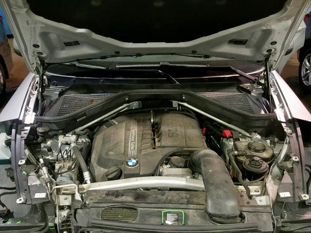 5UXZV4C58D0B04489 - 2013 BMW X5 SILVER photo 7