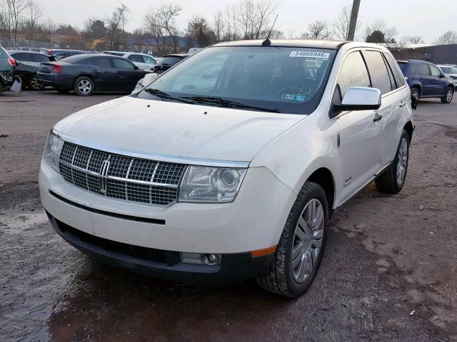 2LMDU88C58BJ31051 - 2008 LINCOLN MKX WHITE photo 2