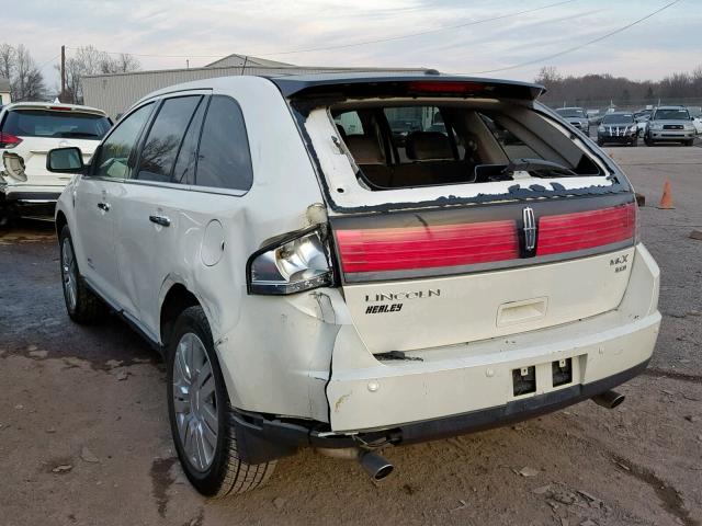 2LMDU88C58BJ31051 - 2008 LINCOLN MKX WHITE photo 3