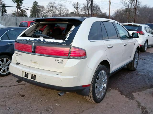 2LMDU88C58BJ31051 - 2008 LINCOLN MKX WHITE photo 4