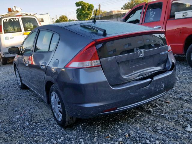 JHMZE2H59AS028047 - 2010 HONDA INSIGHT LX GRAY photo 3