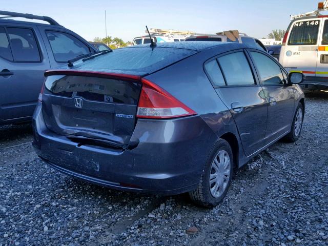 JHMZE2H59AS028047 - 2010 HONDA INSIGHT LX GRAY photo 4