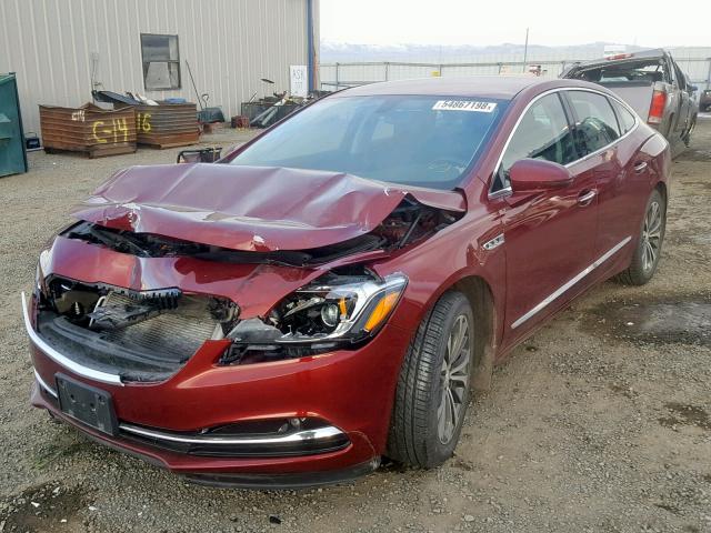 1G4ZP5SS5HU131990 - 2017 BUICK LACROSSE E MAROON photo 2