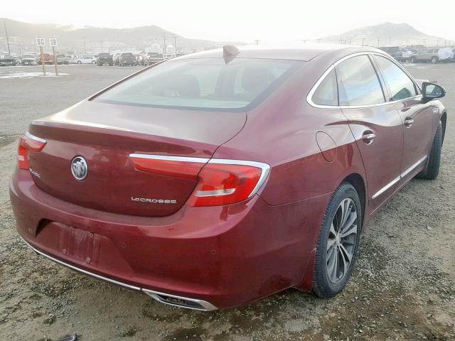 1G4ZP5SS5HU131990 - 2017 BUICK LACROSSE E MAROON photo 4