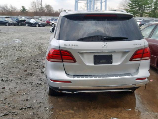 4JGDA5HB3JB040253 - 2018 MERCEDES-BENZ GLE 350 4M SILVER photo 9