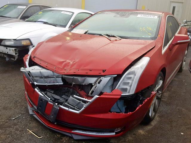 1G6RR1E4XEU601224 - 2014 CADILLAC ELR LUXURY RED photo 2