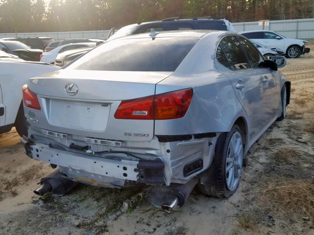 JTHBE262475016969 - 2007 LEXUS IS 350 SILVER photo 4