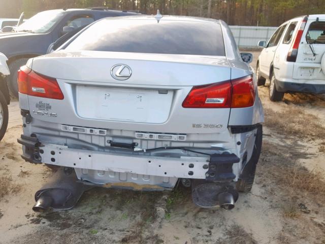 JTHBE262475016969 - 2007 LEXUS IS 350 SILVER photo 9