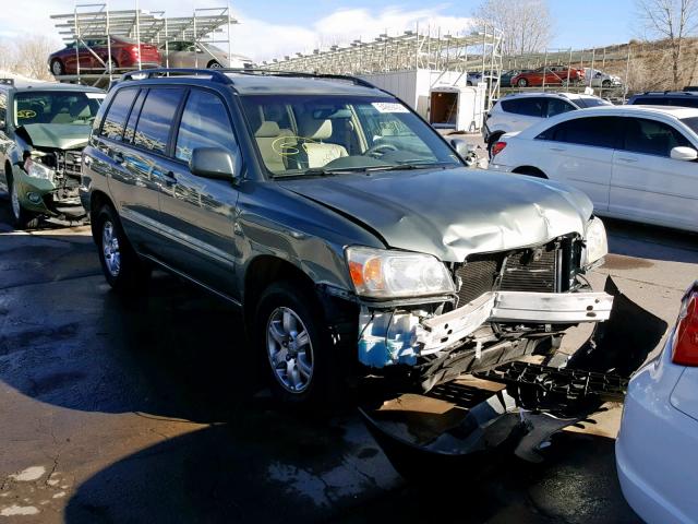 JTEEP21A360166344 - 2006 TOYOTA HIGHLANDER GRAY photo 1