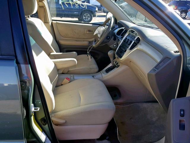 JTEEP21A360166344 - 2006 TOYOTA HIGHLANDER GRAY photo 5