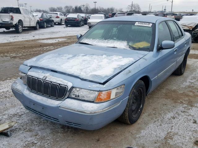 2MEFM75W3YX733580 - 2000 MERCURY GRAND MARQ BLUE photo 2