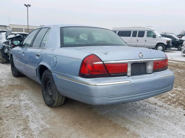 2MEFM75W3YX733580 - 2000 MERCURY GRAND MARQ BLUE photo 3