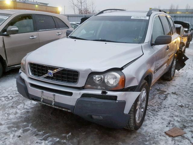 YV1CZ91H241129699 - 2004 VOLVO XC90 T6 SILVER photo 2