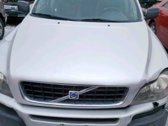 YV1CZ91H241129699 - 2004 VOLVO XC90 T6 SILVER photo 7