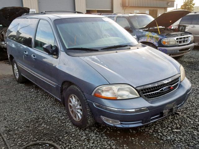 2FMZA5243YBA31475 - 2000 FORD WINDSTAR S BLUE photo 1