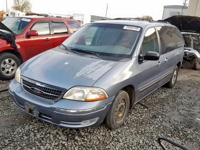 2FMZA5243YBA31475 - 2000 FORD WINDSTAR S BLUE photo 2