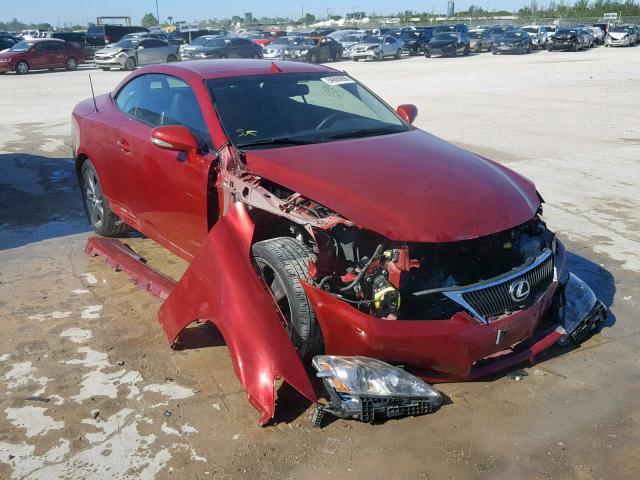 JTHFF2C22A2512073 - 2010 LEXUS IS 250 RED photo 1