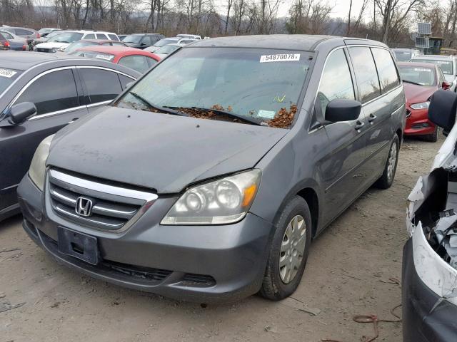 5FNRL38227B061173 - 2007 HONDA ODYSSEY LX GRAY photo 2