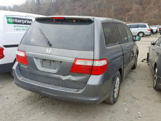 5FNRL38227B061173 - 2007 HONDA ODYSSEY LX GRAY photo 4