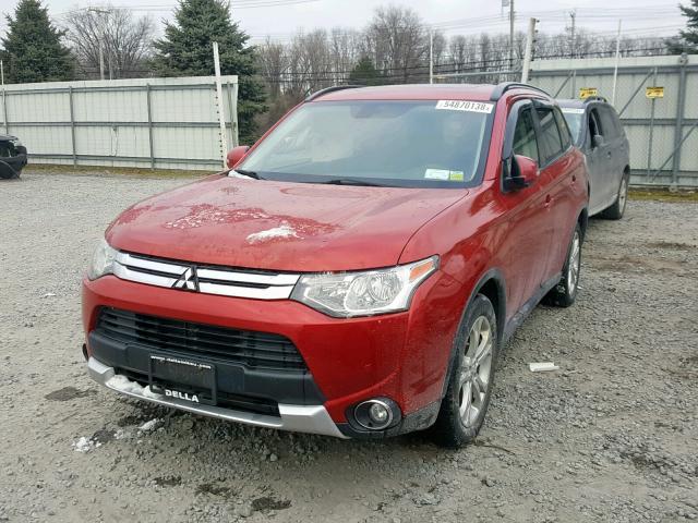 JA4AZ3A33FZ000822 - 2015 MITSUBISHI OUTLANDER RED photo 2