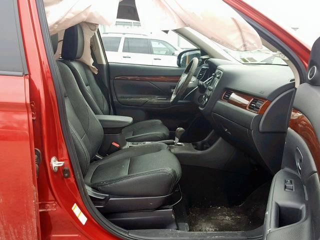 JA4AZ3A33FZ000822 - 2015 MITSUBISHI OUTLANDER RED photo 5