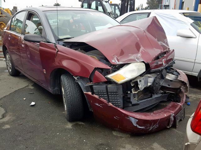 1G8AJ52F53Z130625 - 2003 SATURN ION LEVEL BURGUNDY photo 1