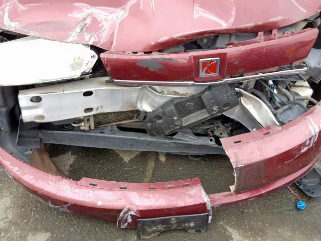1G8AJ52F53Z130625 - 2003 SATURN ION LEVEL BURGUNDY photo 9