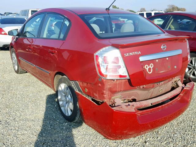 3N1AB6AP5CL736052 - 2012 NISSAN SENTRA 2.0 RED photo 3