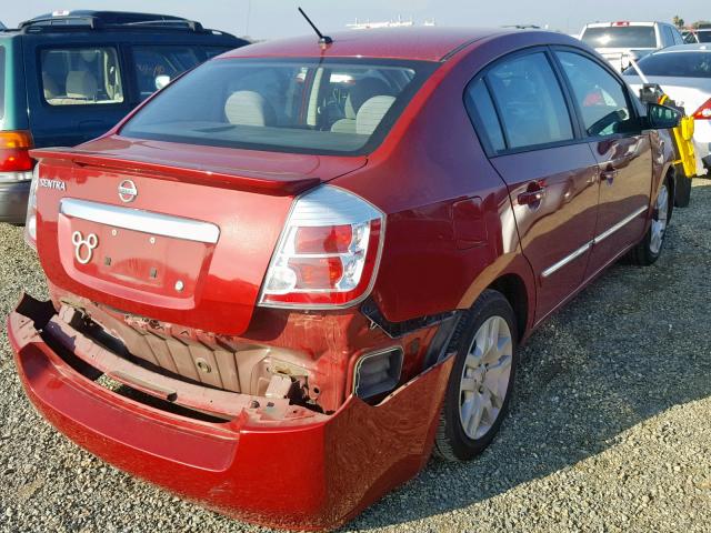 3N1AB6AP5CL736052 - 2012 NISSAN SENTRA 2.0 RED photo 4