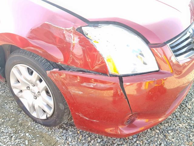 3N1AB6AP5CL736052 - 2012 NISSAN SENTRA 2.0 RED photo 9