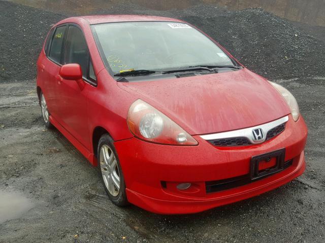 JHMGD37648S009202 - 2008 HONDA FIT SPORT RED photo 1