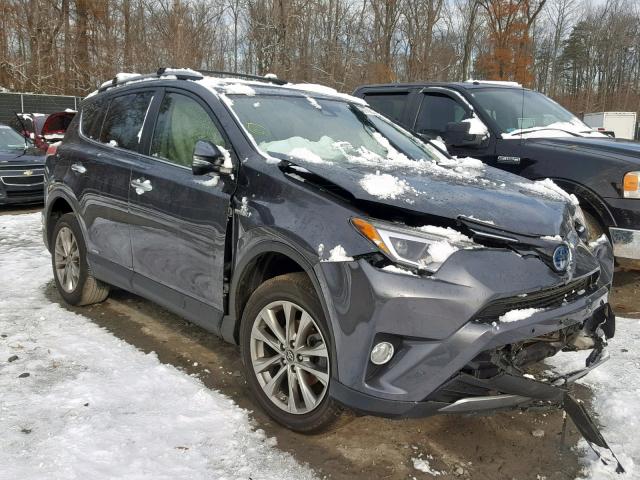 JTMDJREV9HD124652 - 2017 TOYOTA RAV4 HV LI GRAY photo 1