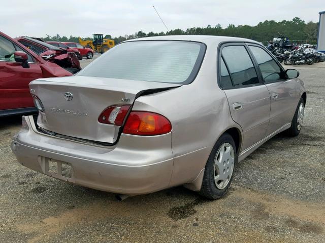 1NXBR12EXYZ399030 - 2000 TOYOTA COROLLA VE BEIGE photo 4