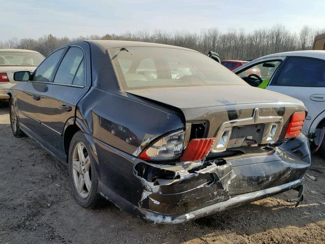 1LNHM87A7YY908944 - 2000 LINCOLN LS BLACK photo 3