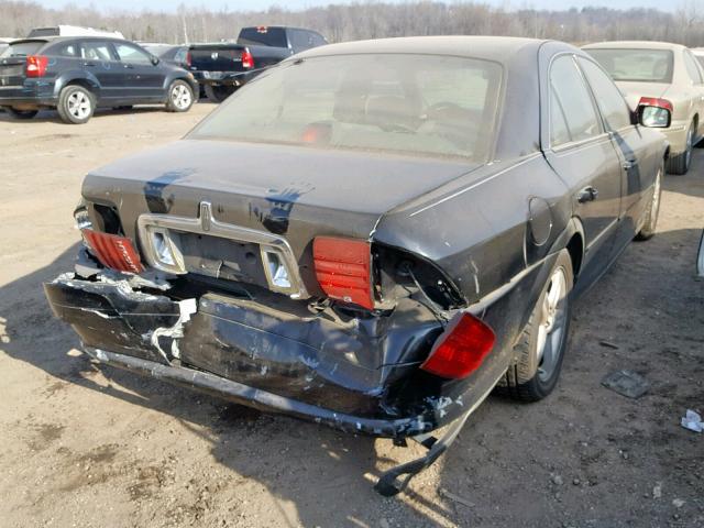 1LNHM87A7YY908944 - 2000 LINCOLN LS BLACK photo 4