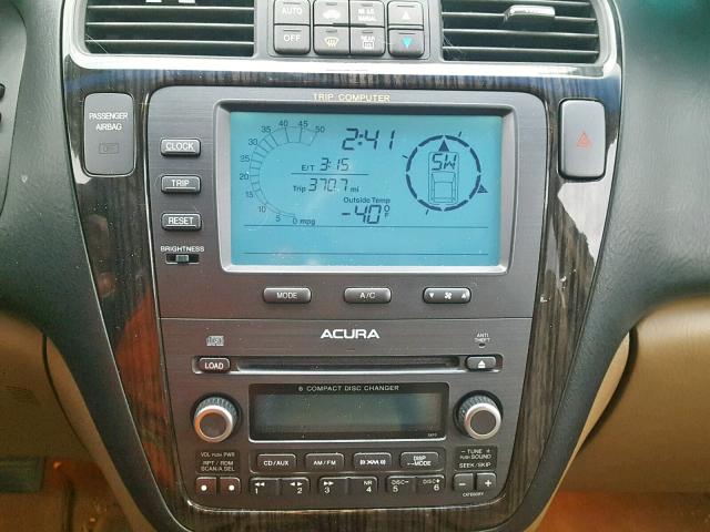 2HNYD18666H536679 - 2006 ACURA MDX TOURIN BLACK photo 9