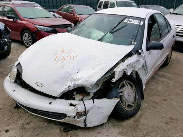 1G1JF5241W7312983 - 1998 CHEVROLET CAVALIER L WHITE photo 2