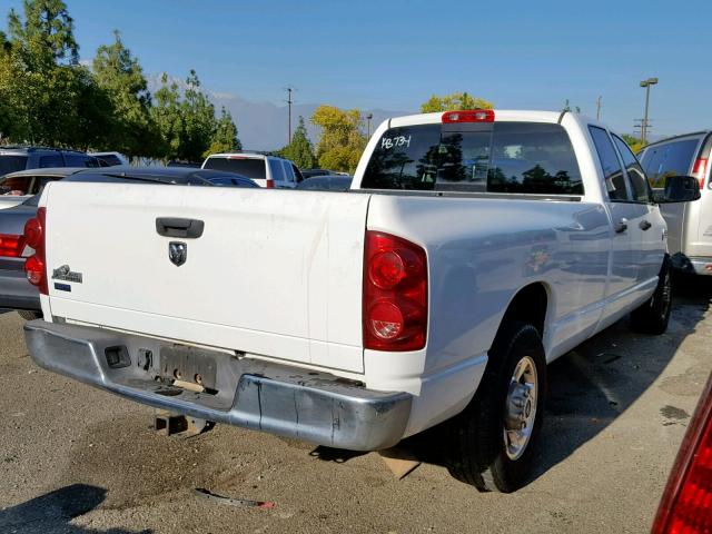 3D7KR28L29G527867 - 2009 DODGE RAM 2500 WHITE photo 4