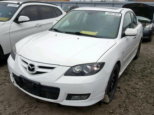 JM1BK323781104812 - 2008 MAZDA 3 S WHITE photo 2