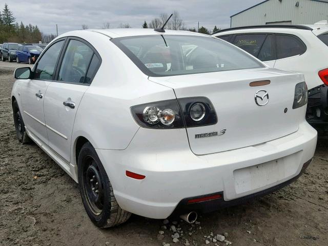 JM1BK323781104812 - 2008 MAZDA 3 S WHITE photo 3