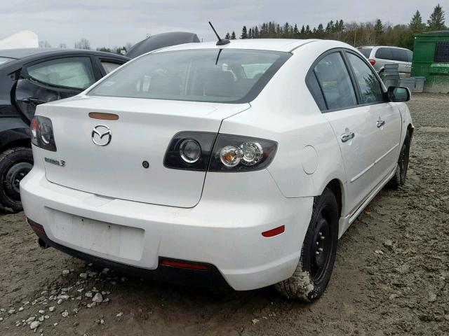 JM1BK323781104812 - 2008 MAZDA 3 S WHITE photo 4