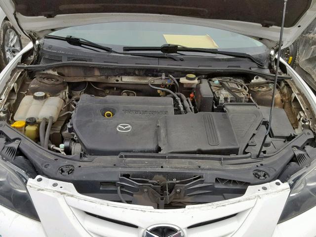 JM1BK323781104812 - 2008 MAZDA 3 S WHITE photo 7