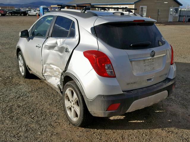 KL4CJGSB5GB616853 - 2016 BUICK ENCORE GRAY photo 3